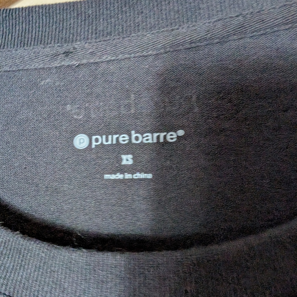 Pure Barre Black Crew Neck Sweatshirt Size XS - Picture 3 of 5